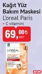 LOREAL PARİS KAĞIT YÜZ BAKIM MASKESİ LOREAL PARİS KAĞIT YÜZ BAKIM MASKESİ
